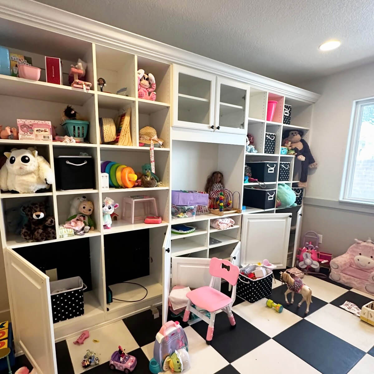 Decades of accumulated family belongings and memory items before compassionate senior downsizing by Lifelystyle in Las Vegas — overwhelming, emotionally weighted